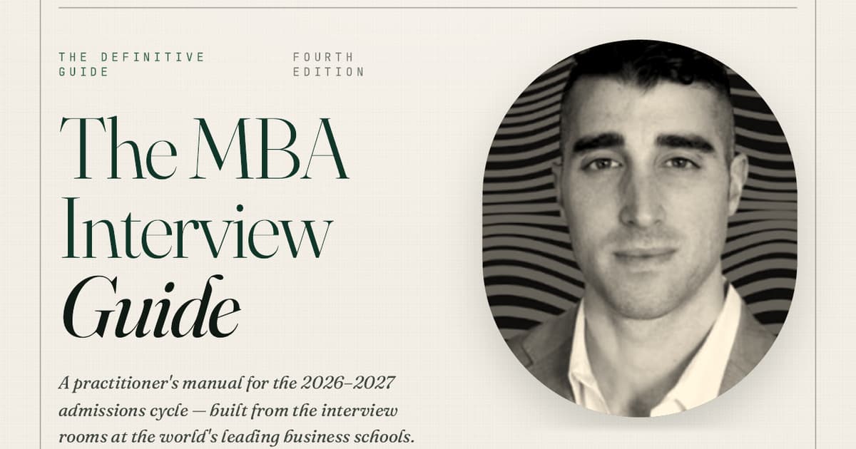 The 2026 MBA Interview Guide