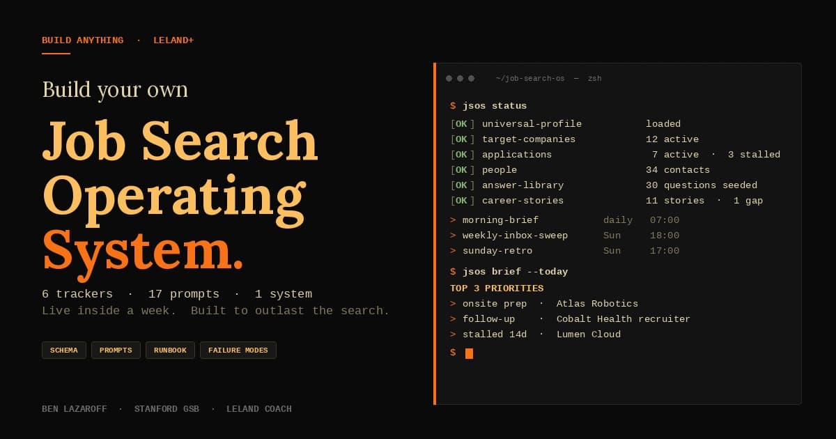Job Search Operating System | Prompt Library