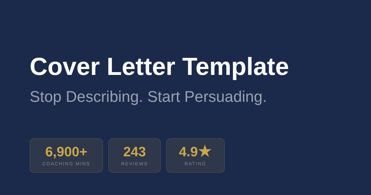 Cover Letter Template