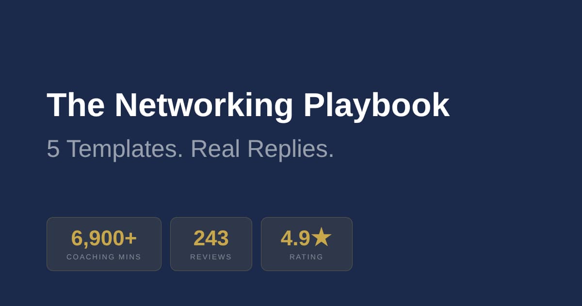 The Networking Playbook