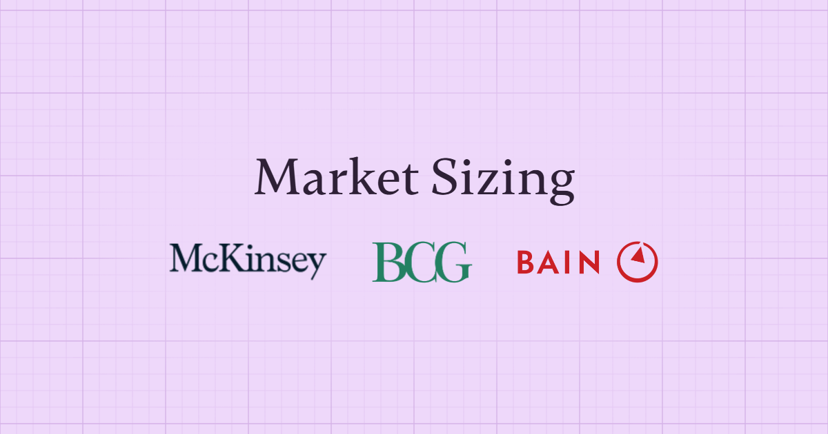 Market Sizing: Estimate Anything Under Pressure