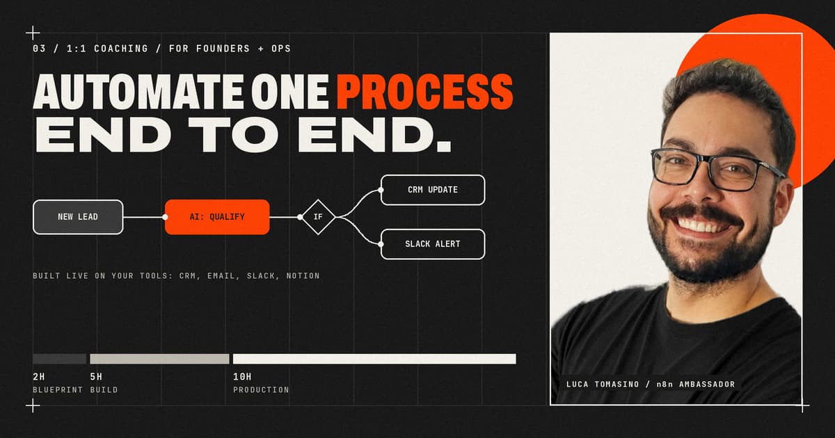 Automate One Business Process End-to-End with n8n