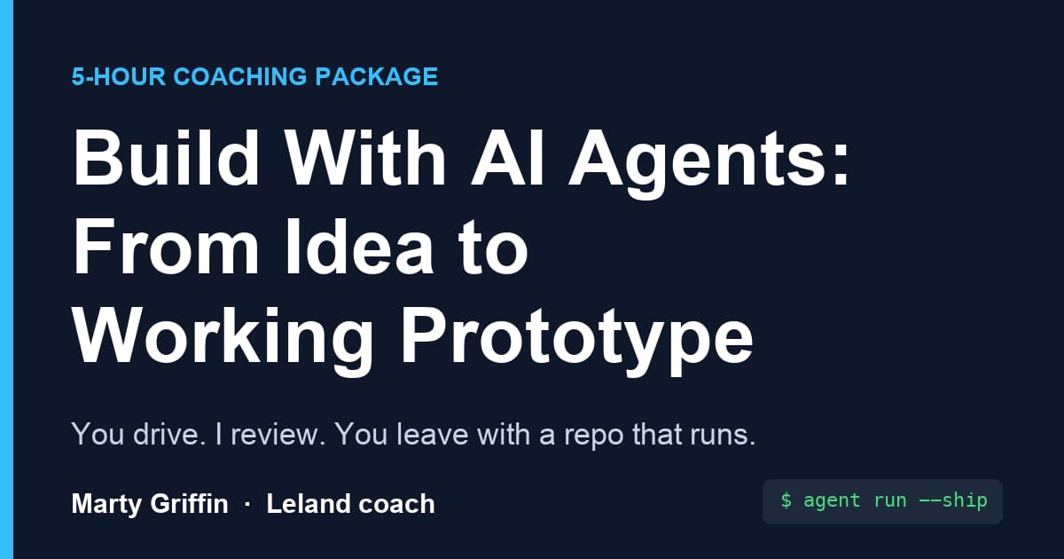 Build With AI Agents: 5 Hours From Idea to Working Prototype