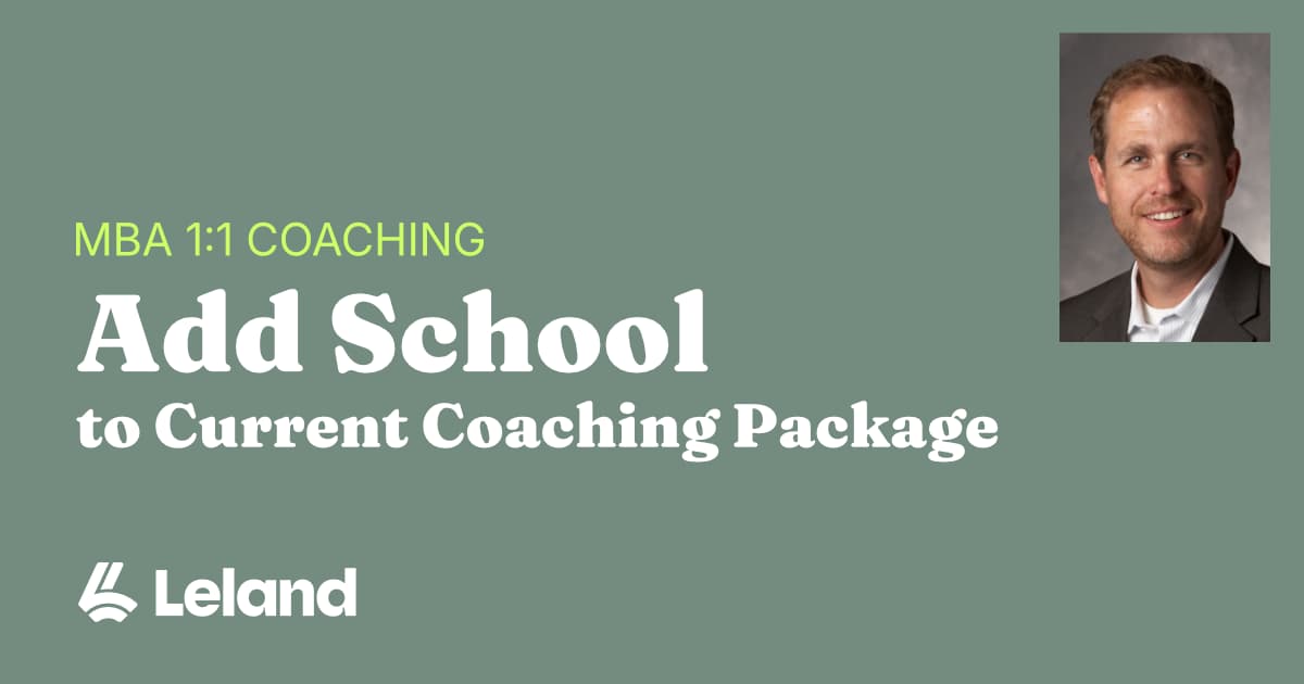 Add a School to Current Coaching Package