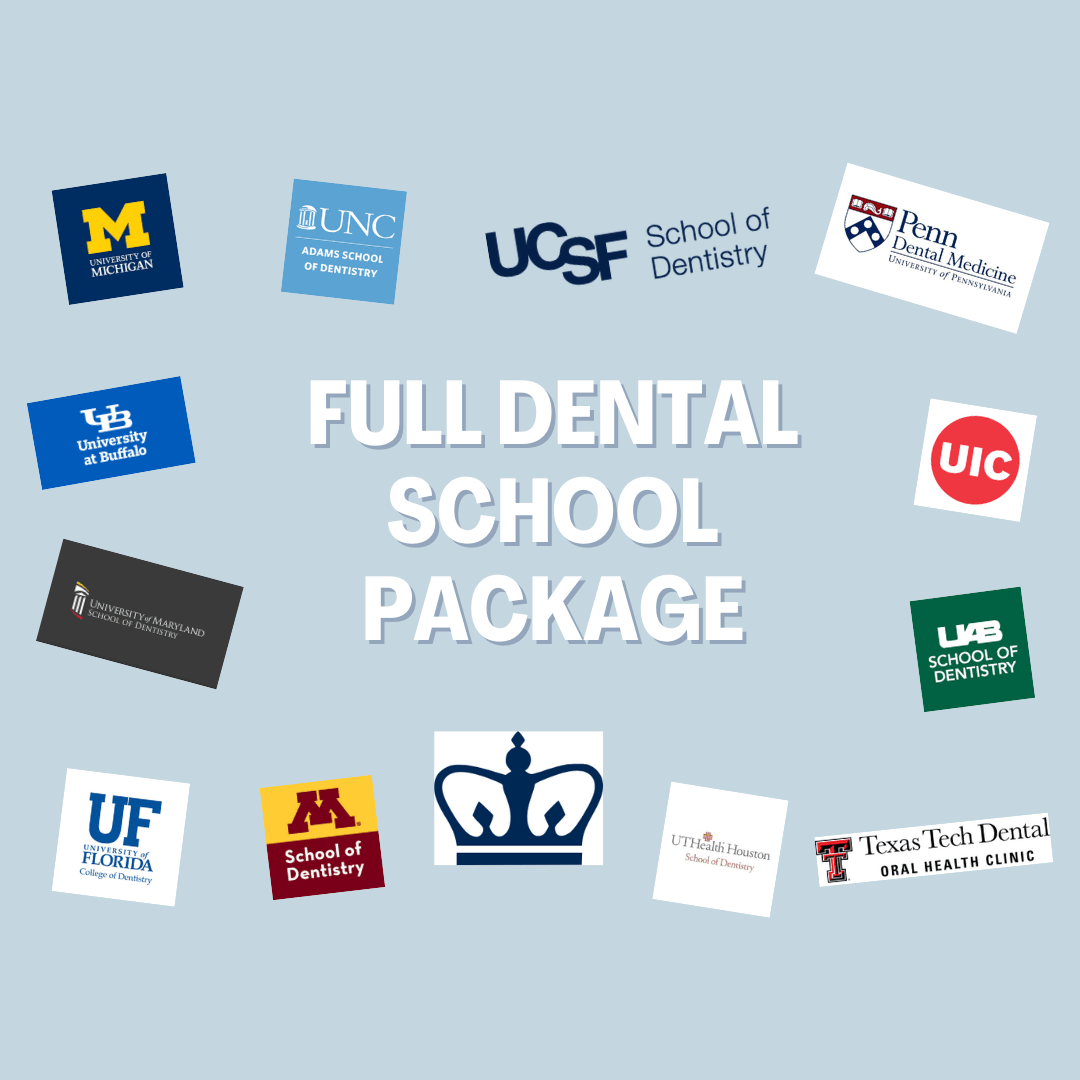Full Dental School Application Package