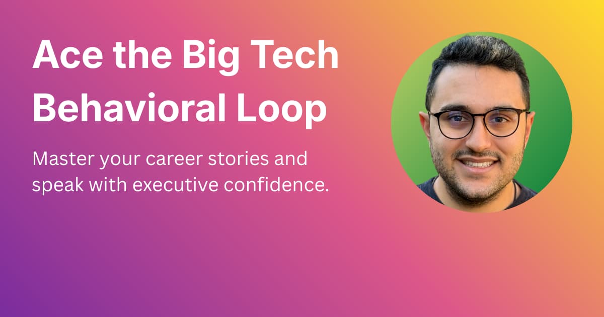 FAANG Behavioral Interview Strategy & Mock Prep