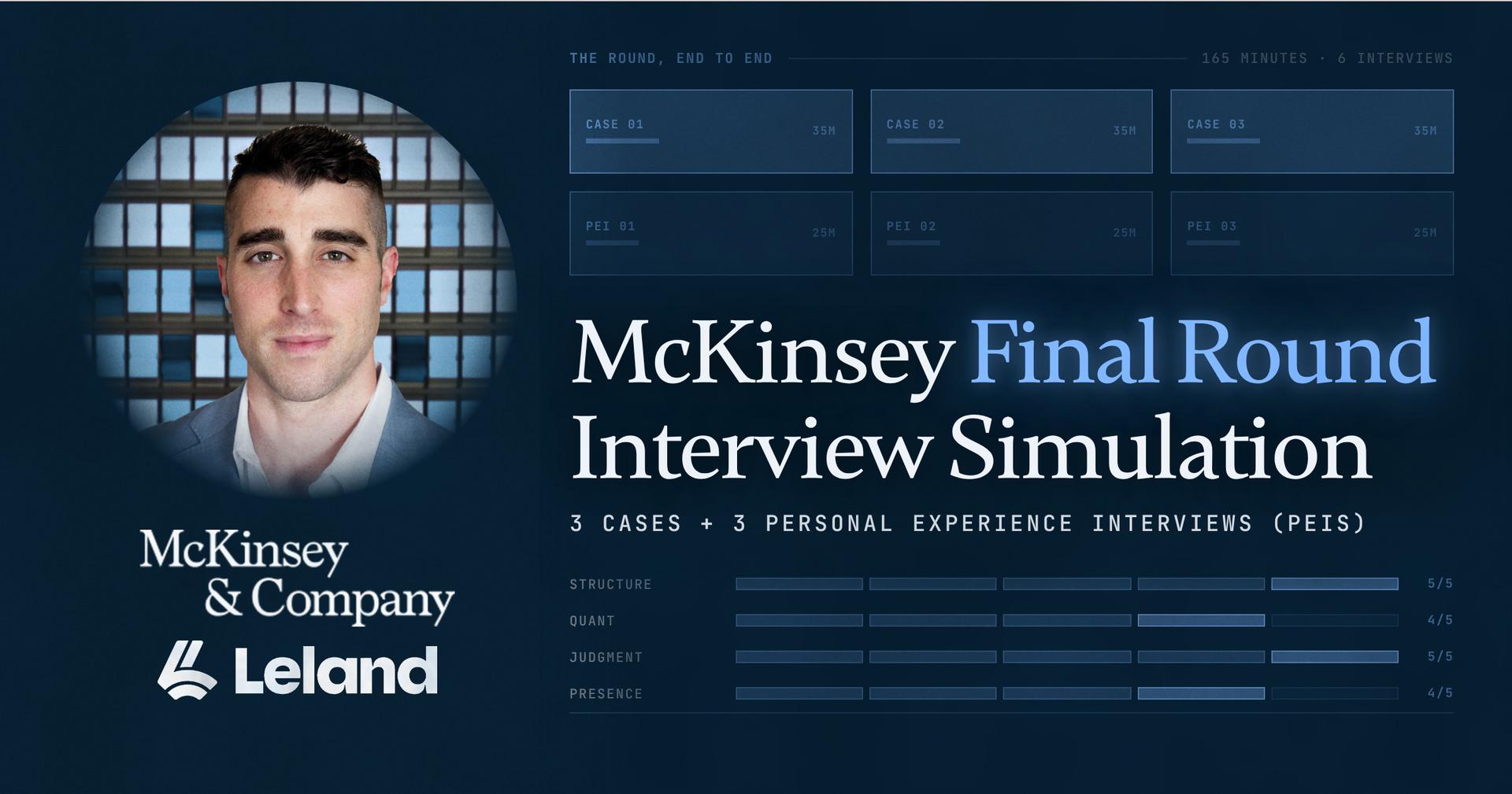 McKinsey Final Round Simulation (3 Cases + 3 PEIs)
