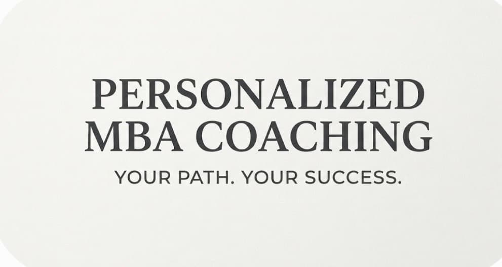 PERSONALIZED MBA 1:1 COACHING