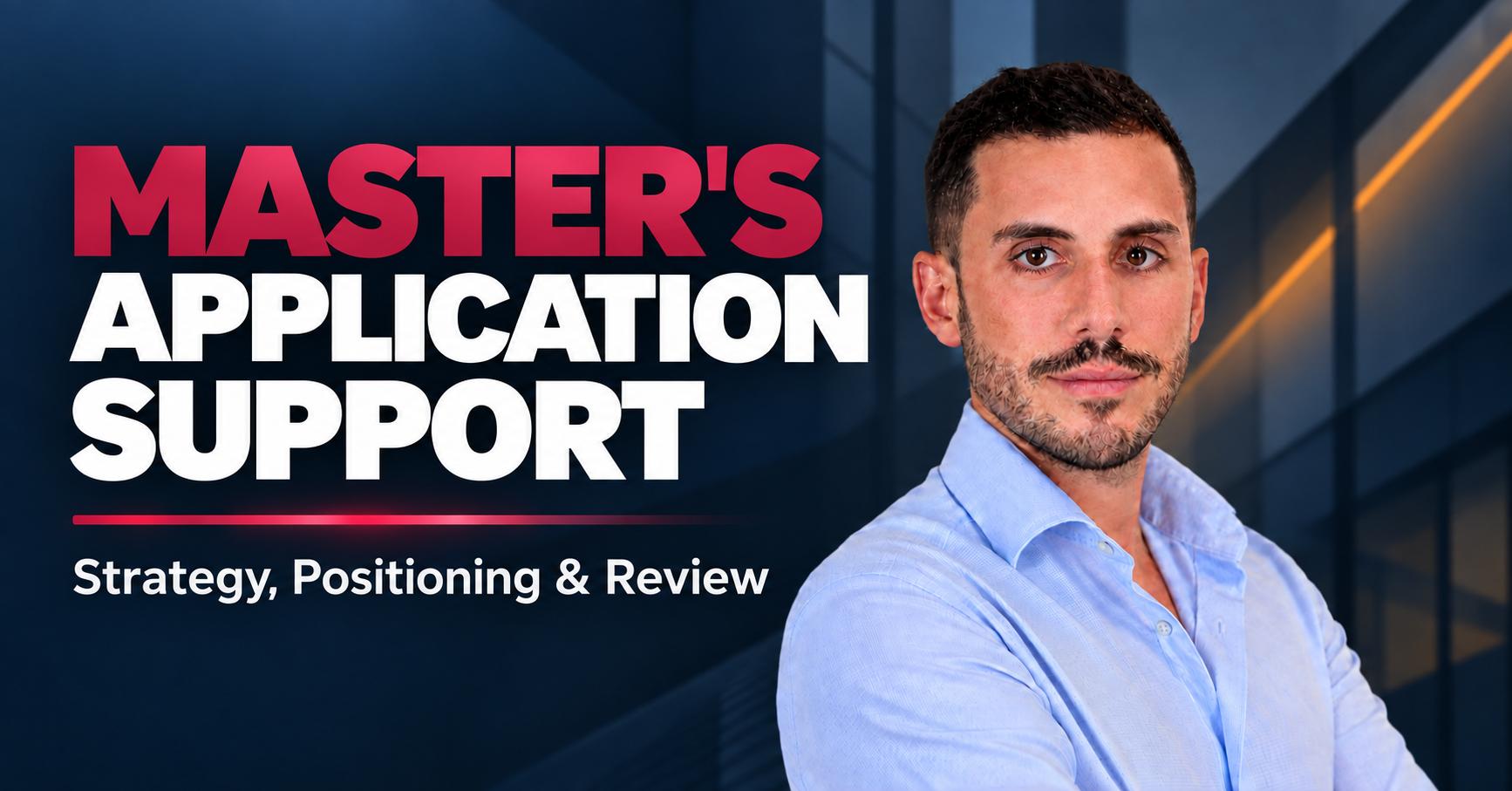 Master’s Application Strategy & Review