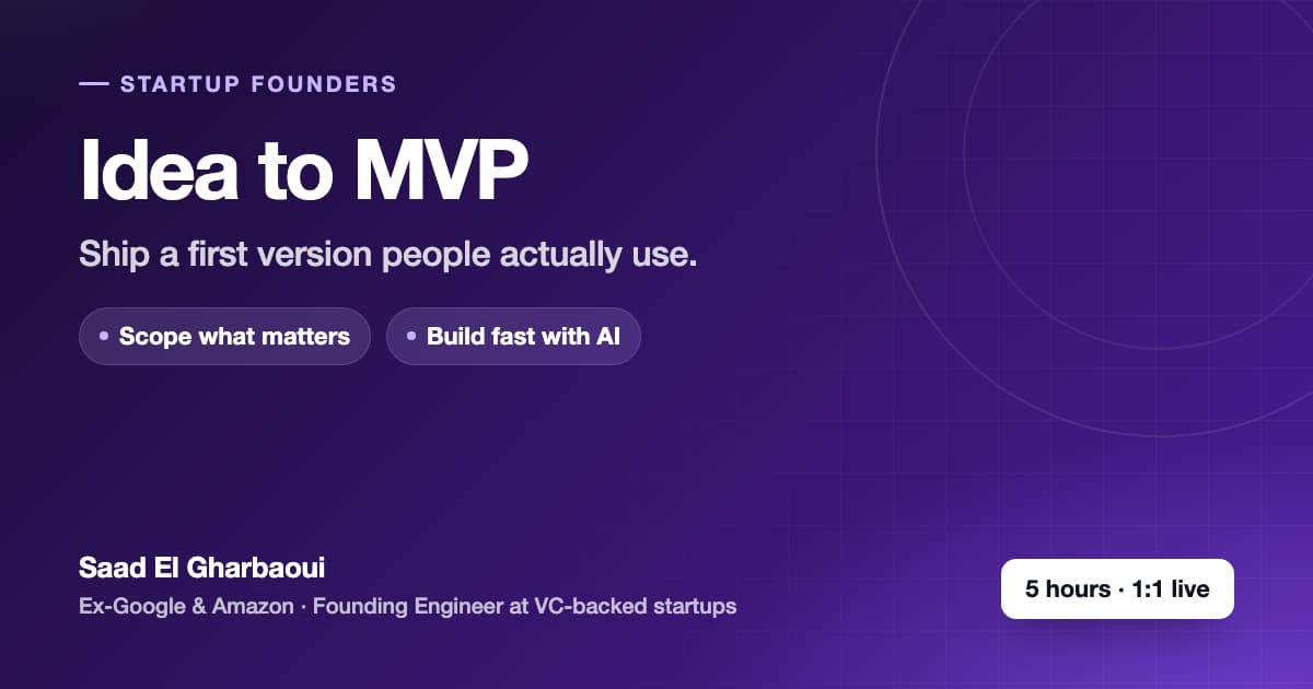 Idea to MVP