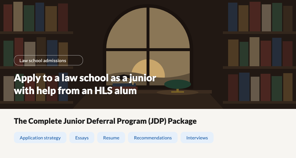 The Complete Junior Deferral Program (JDP) Package