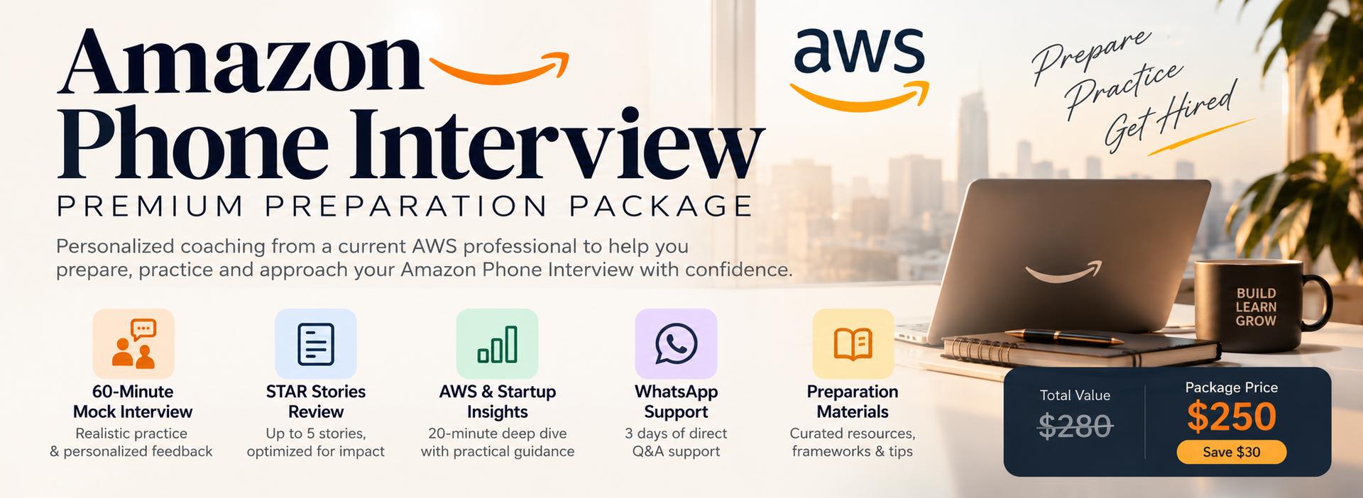 Amazon Phone Interview — Premium Preparation