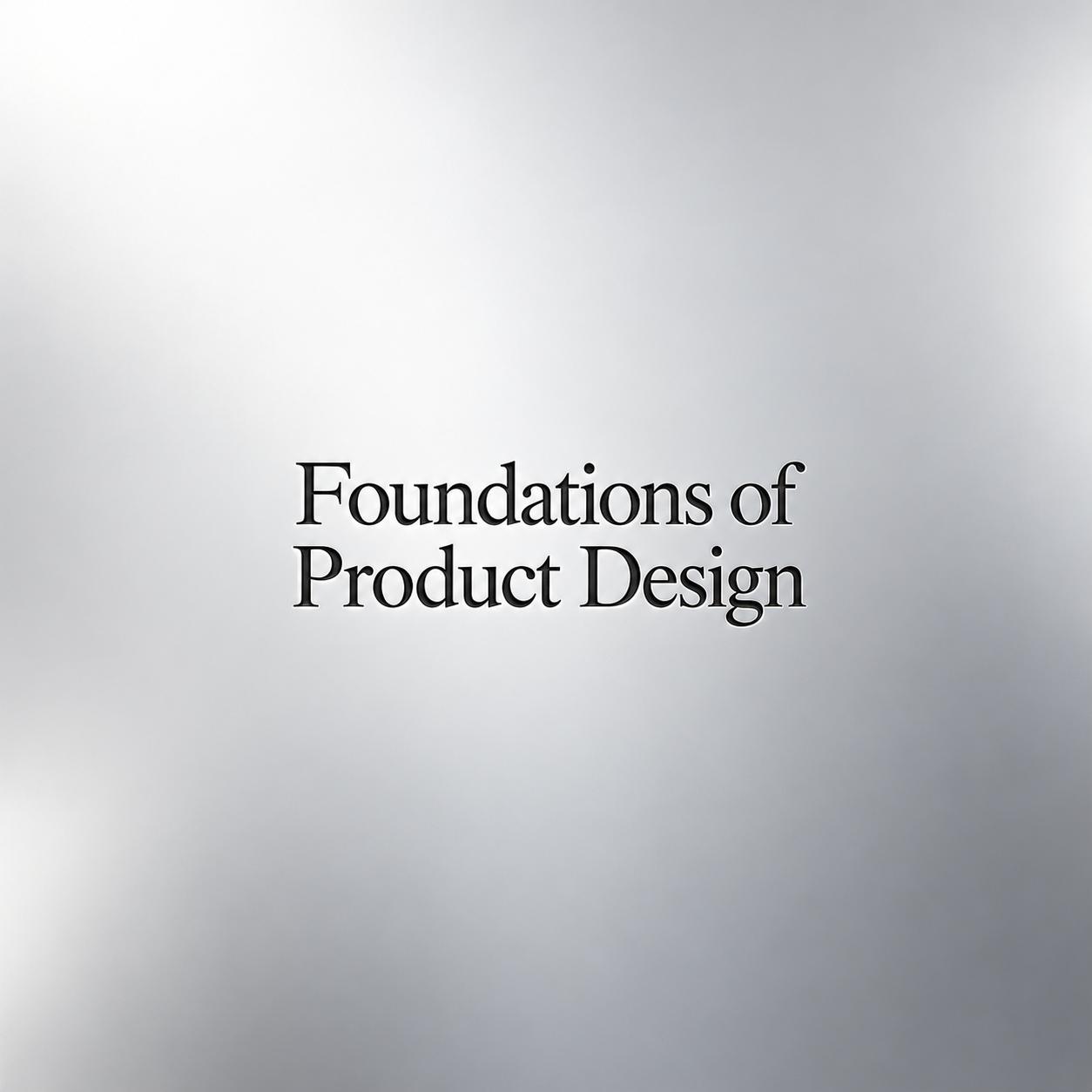 Foundations of Product Design