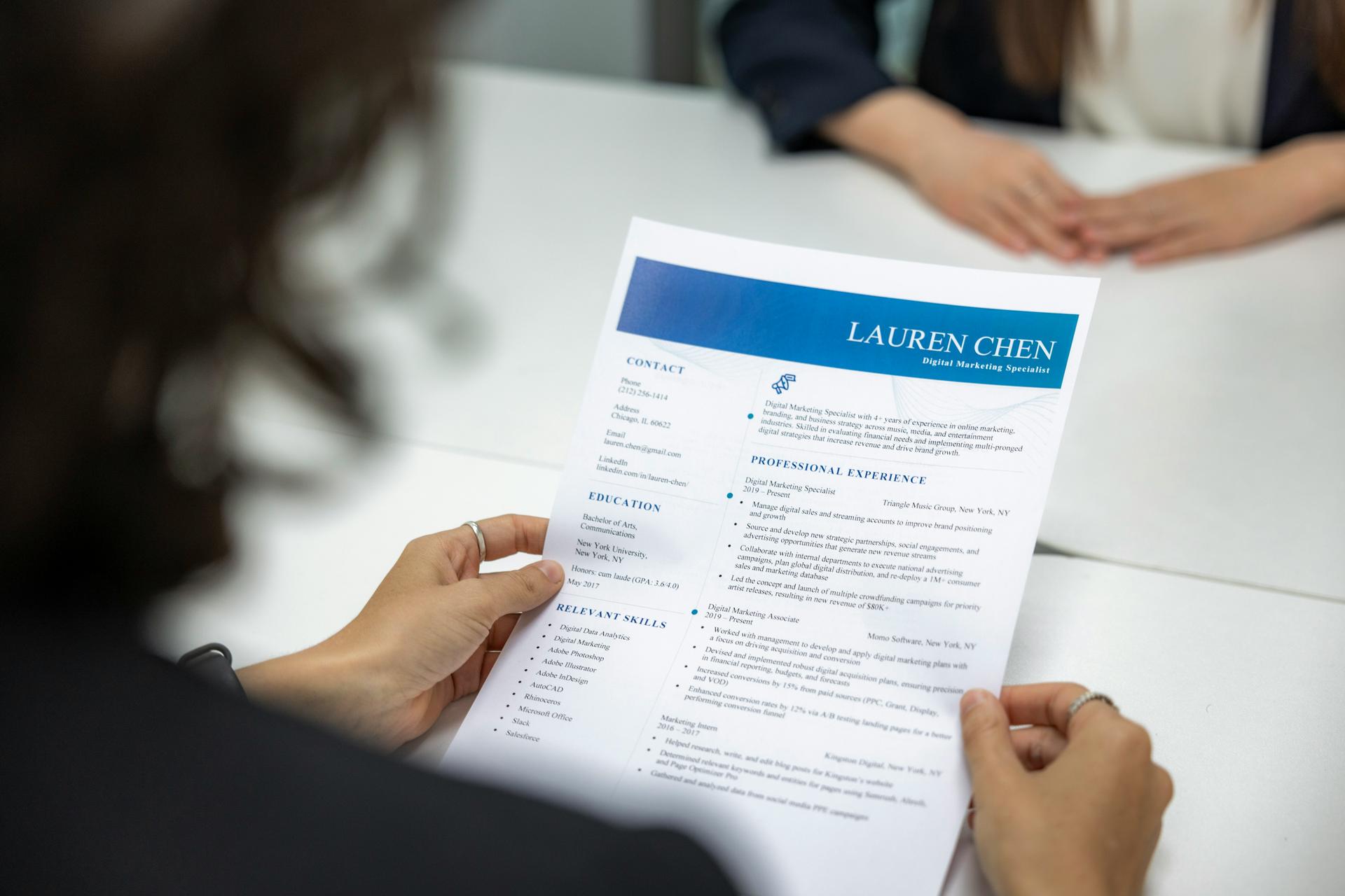 Resume Review for Students