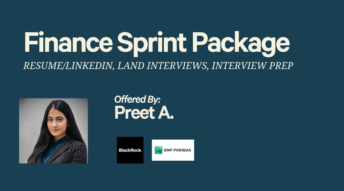 Land a Finance Internship with Success