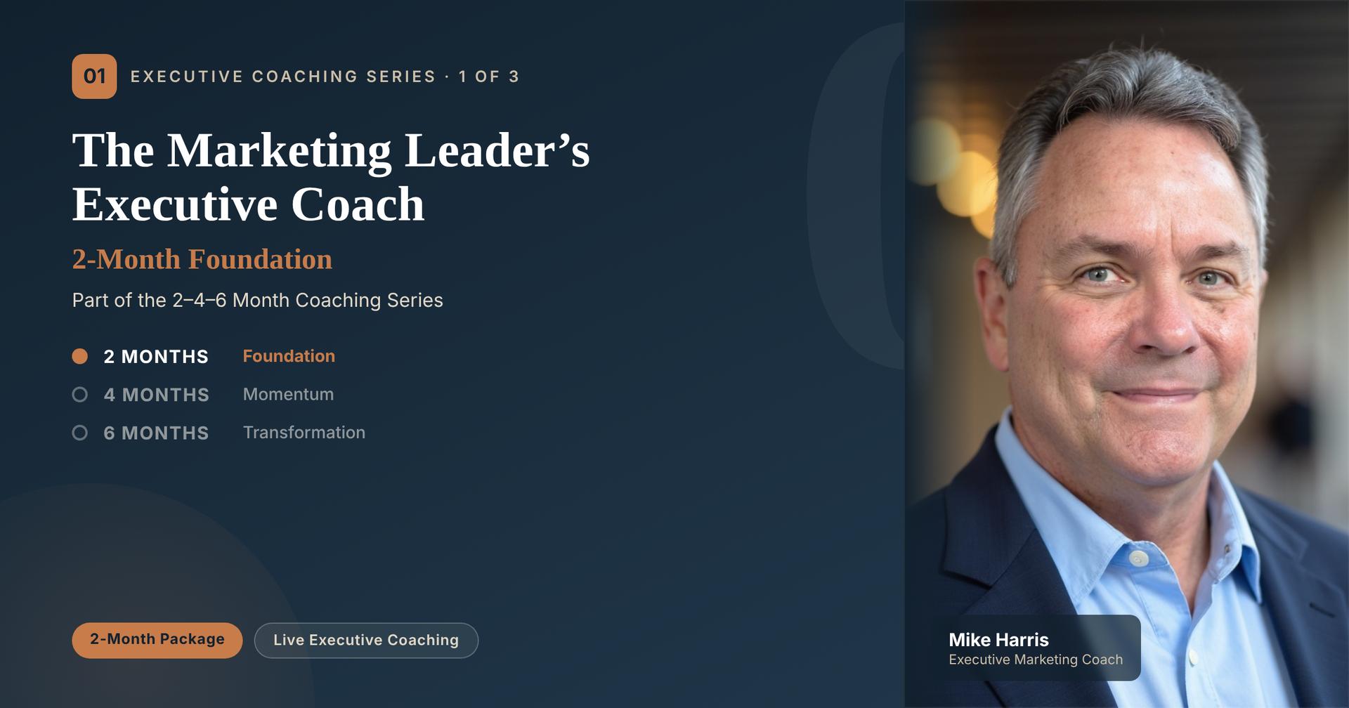 The Marketing Leader's Executive Coach - 2-Month Foundation