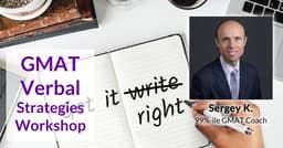GMAT Verbal Strategies for 90% Scores