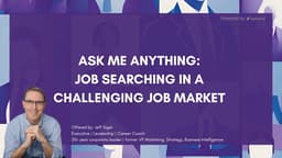 Ask me anything: Job Searching in a Challenging Job Market 