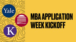 MBA Application Week Kickoff
