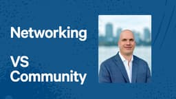 Networking vs Community- How I got into a16z and others