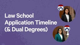 Law School Application Timeline (& Dual Degrees)