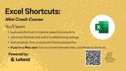 Excel Shortcuts: Mini Crash Course