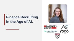 Finance Recruiting in the Age of AI