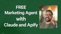 Create a free Marketing Agent with Claude and Apify to Win on Linkedin!