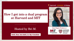 How I got into a dual program at Harvard and MIT
