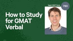 How to Study for GMAT Verbal