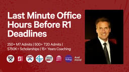 Last Minute Office Hours Before R1 Deadlines