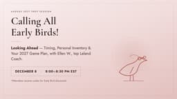 Dental School Early Bird Series: Are You Ready? Timing, Personal Inventory & Your 2027 Game Plan