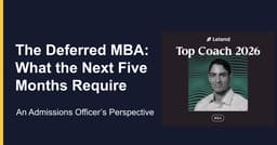 The Deferred MBA, End to End: What the Next Five Months Require