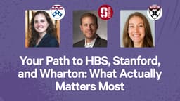 Your Path to HBS, Stanford, and Wharton: What Actually Matters Most