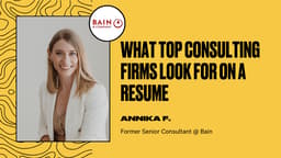 What Top Consulting Firms Look for on a Resume