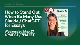 How to Stand Out When So Many Use Claude / ChatGPT for Essays