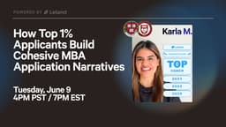 How Top 1% Applicants Build Cohesive MBA Application Narratives