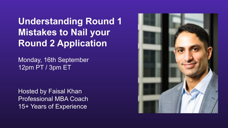 Understanding Round 1 Mistakes to Nail your Round 2 Application