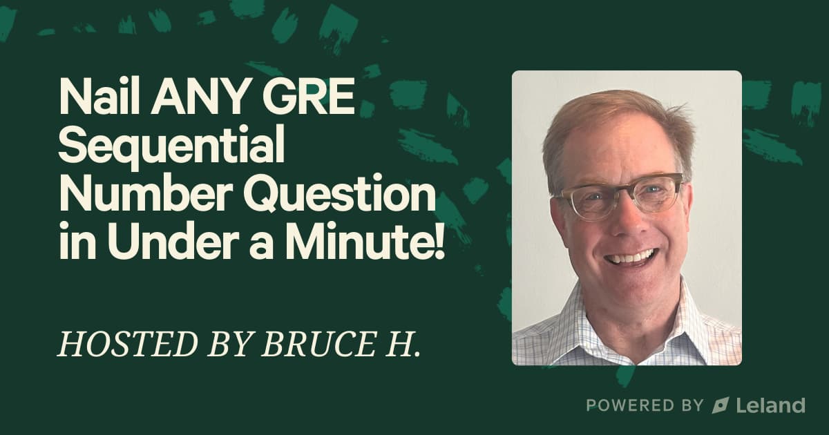 Nail ANY GRE Sequential Number Question in Under a Minute!