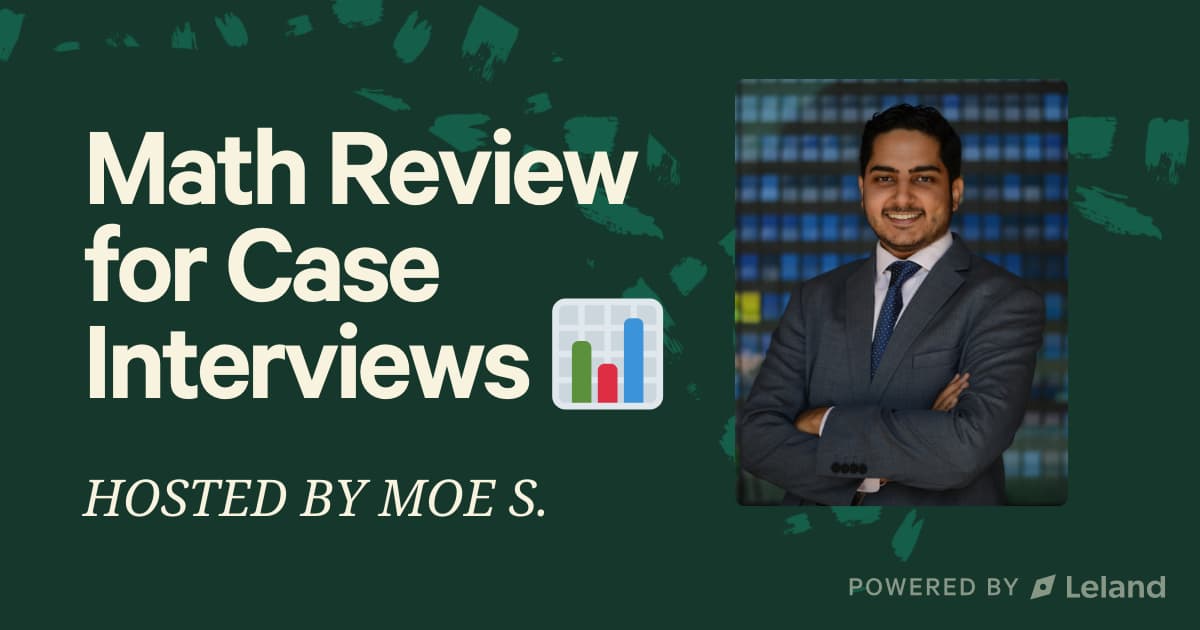 Math Review for Consulting Interviews