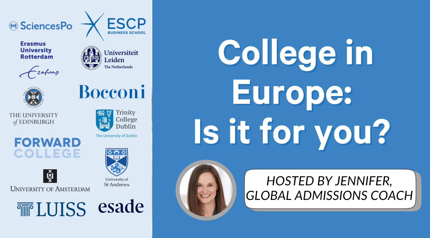 College in Europe: Is it for You? (Business & Social Science programs)