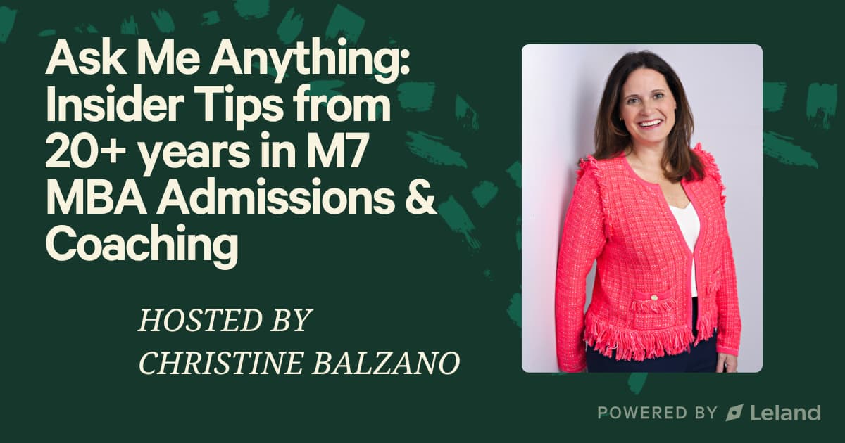 Insider Tips from 20+ yrs of MBA Admissions & Coaching