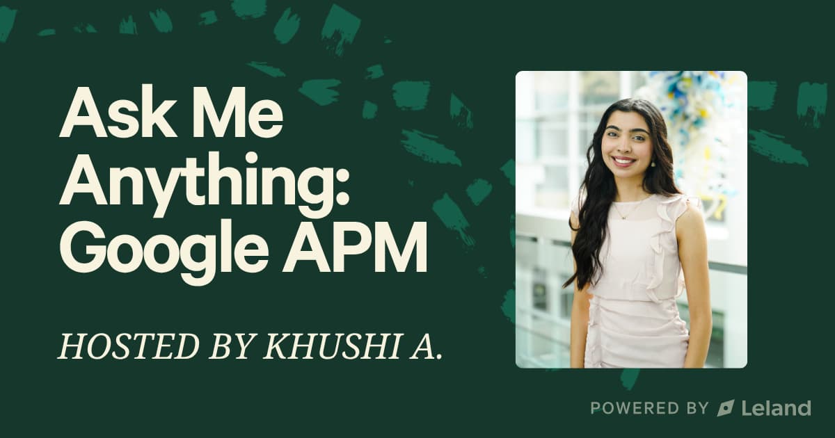 Ask Me Anything: Google APM