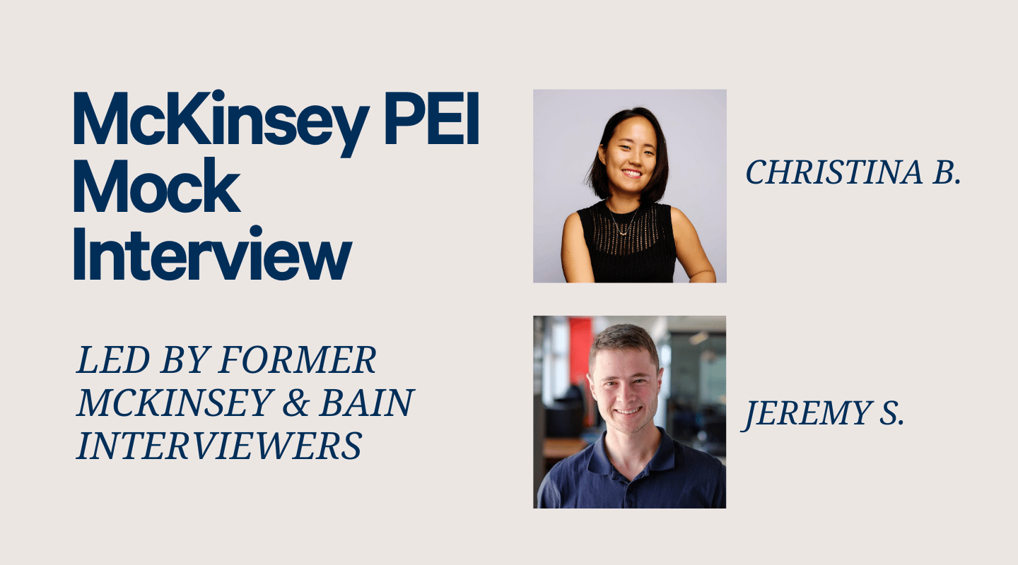 McKinsey PEI Mock Interview