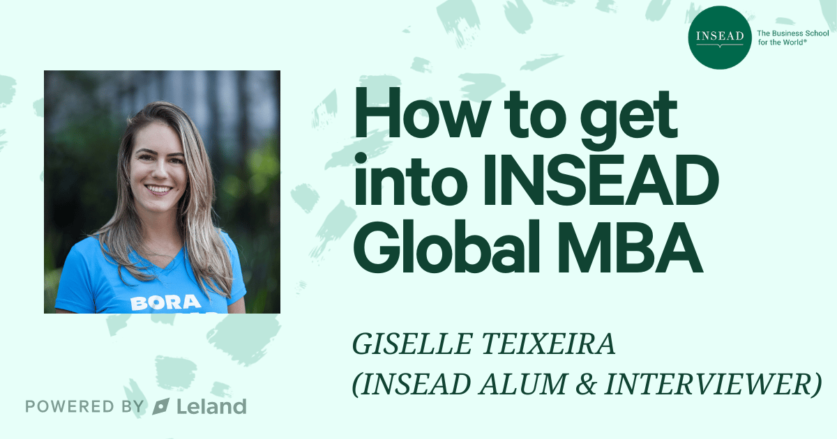 Getting into the INSEAD MBA