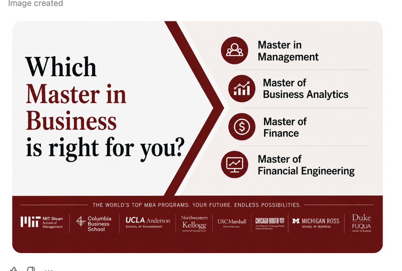 Which Master in Business is right for you?