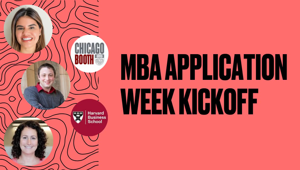 MBA Application Week Kickoff