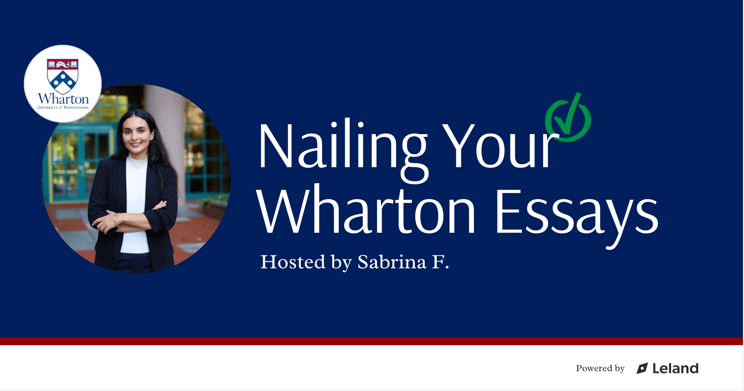 Nailing Your Wharton Essays
