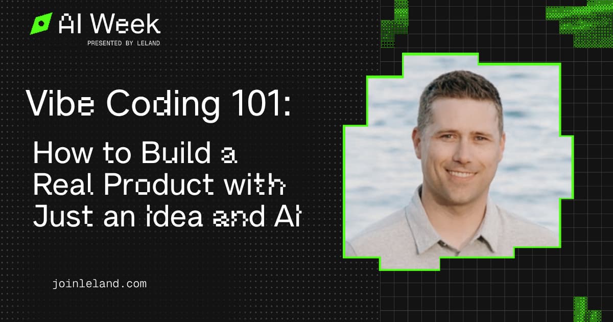 Vibe Coding 101: How to Build a Real Product with Just an Idea and AI