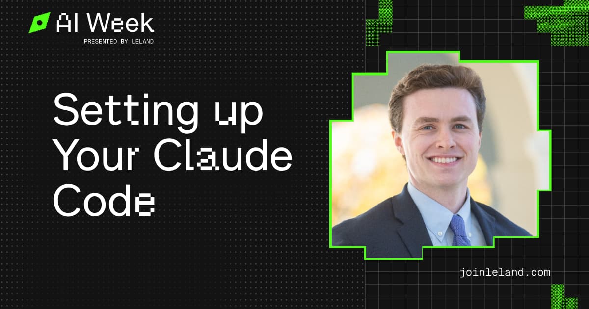 Setting up Your Claude Code